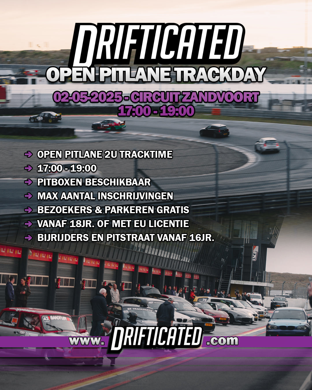 02-05-2025 Circuit Zandvoort trackday savonds open pitlane
