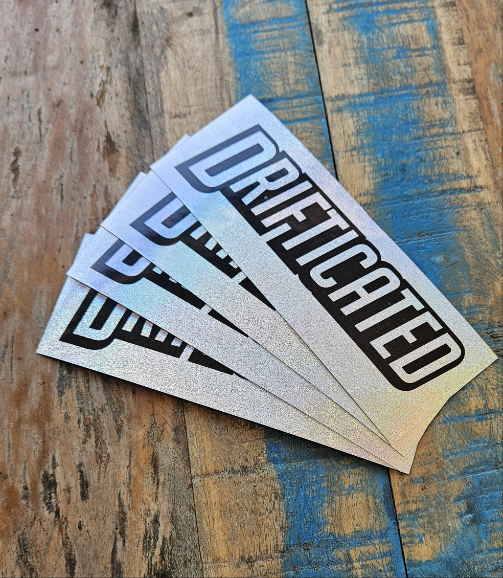 Drifticated Glittah Slap Sticker