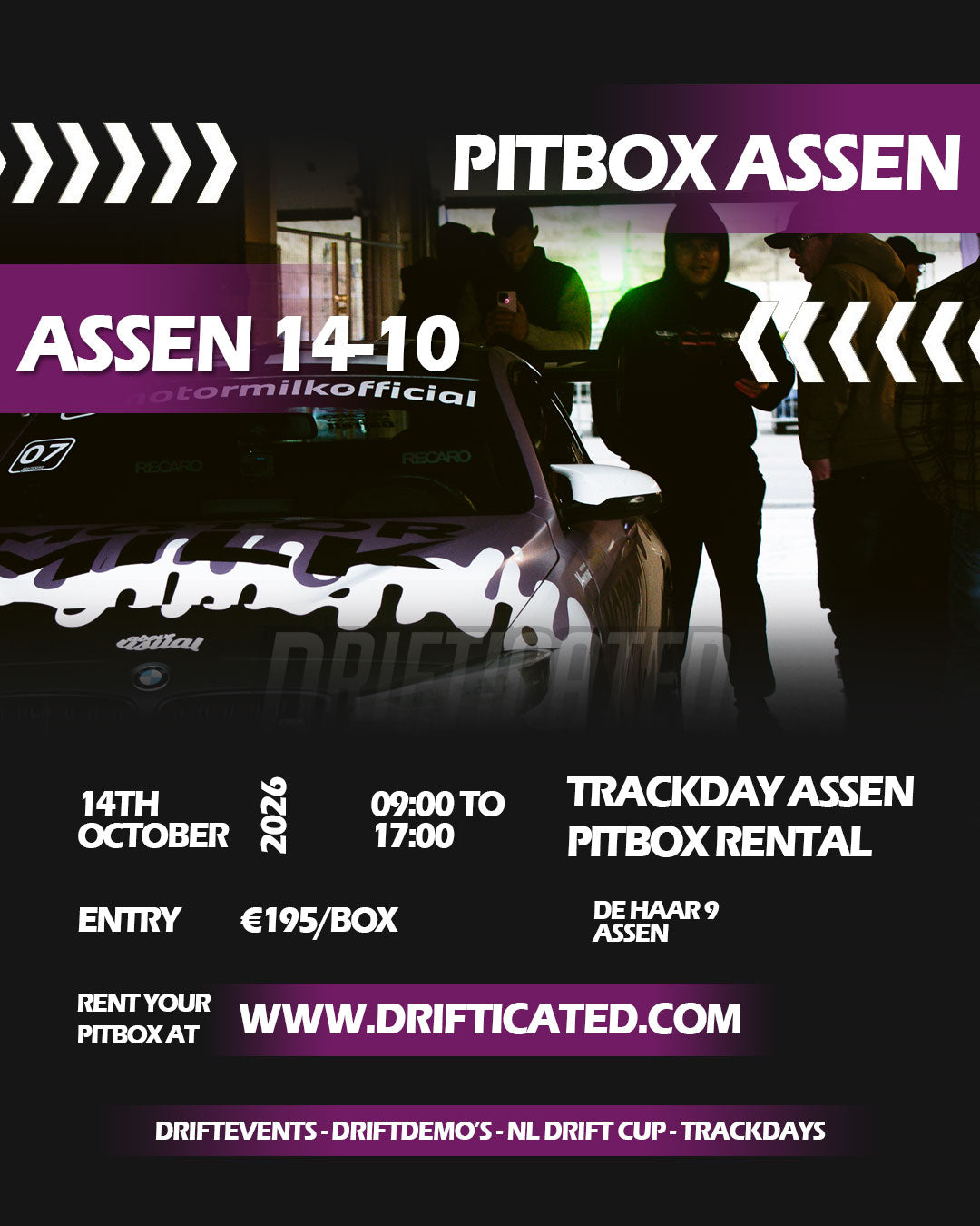 14-10 Pitbox Circuit Assen 08:00 - 18:00