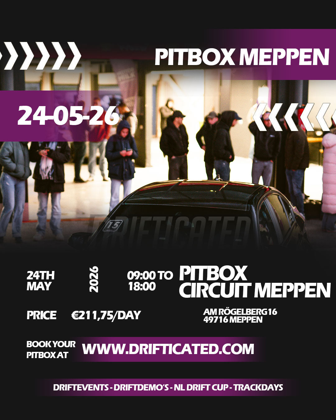 24-05 Pitbox Circuit Meppen 08:00 - 19:00