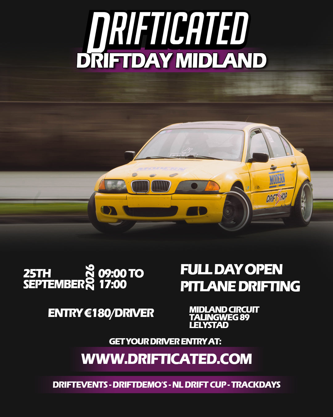 Driftende driftdag Midland Circuit 02-02-2025