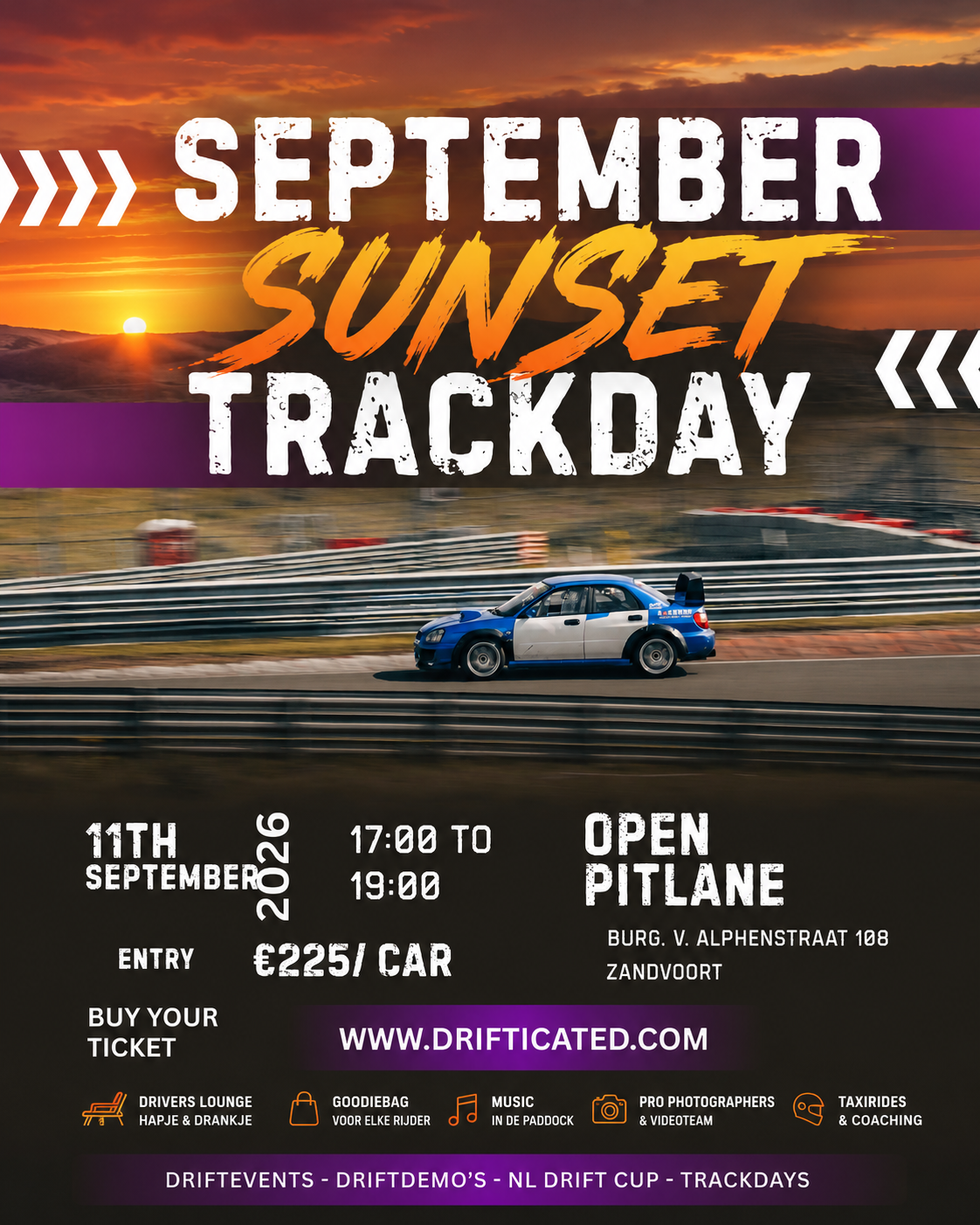 11-09-2026 September Sunset Trackday – Circuit Zandvoort