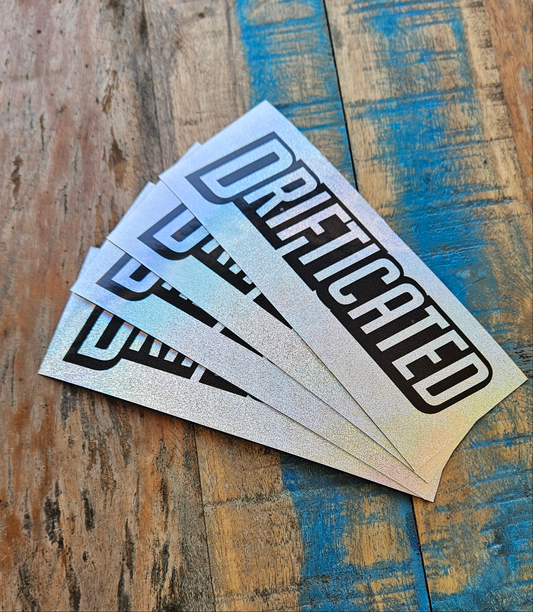 Drifticated Glittah Slap Sticker